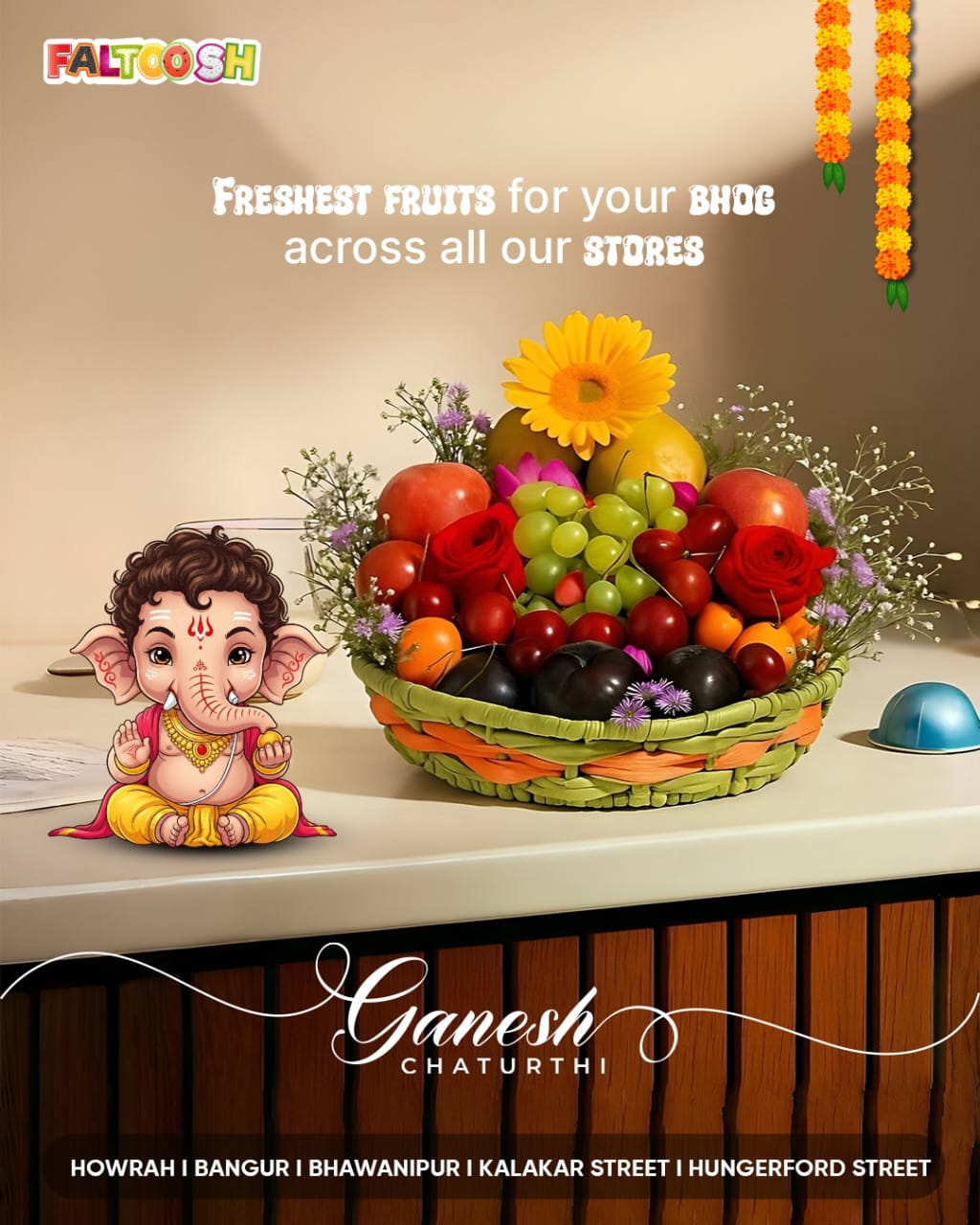 Festive Ganesh fruit hamper