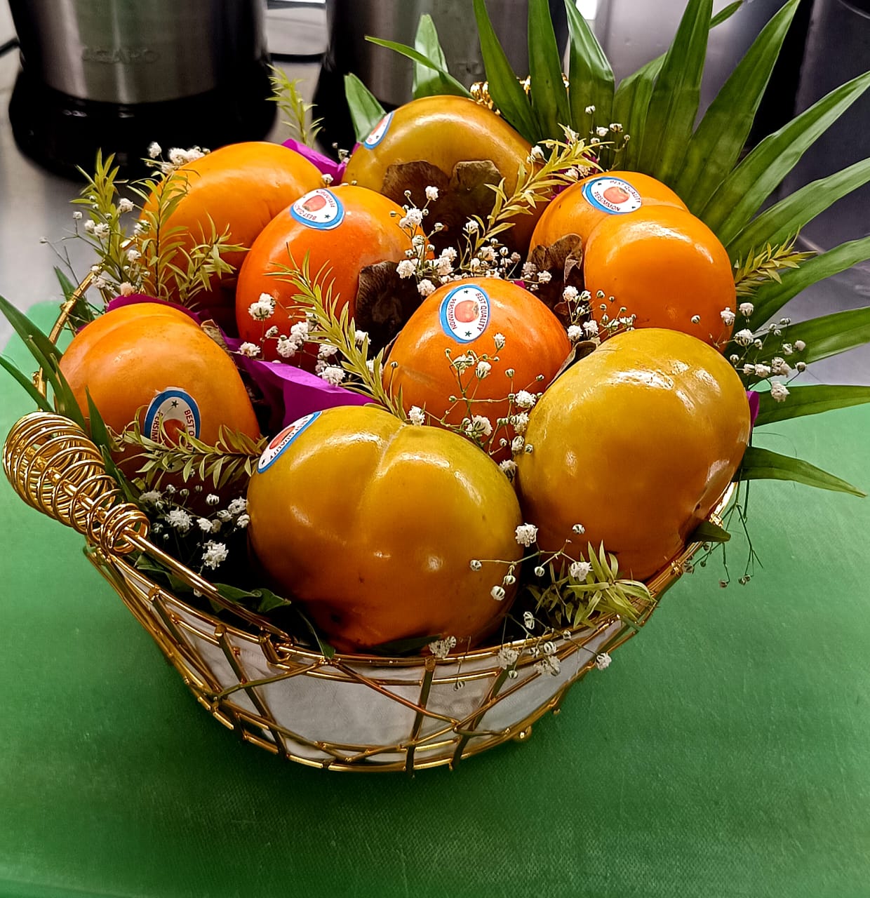 Orange fruit basket